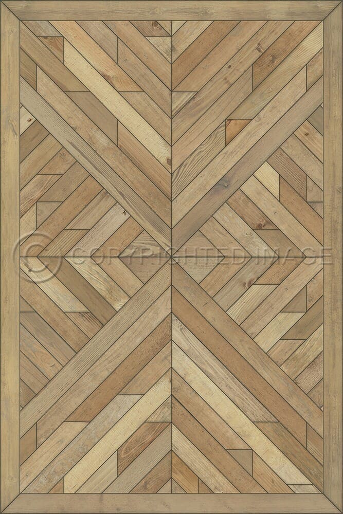 images Kaleidoscope Willow Vinyl Floor Cloth, 20x30, 38x56