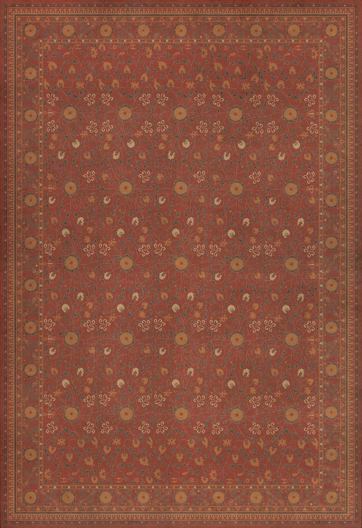 images Krishna Ruby Vinyl Floor Cloth 120x175