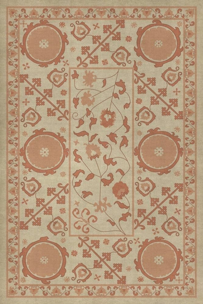 images Krishna Terracotta Vinyl Floor Cloth, 20x30, 24x36