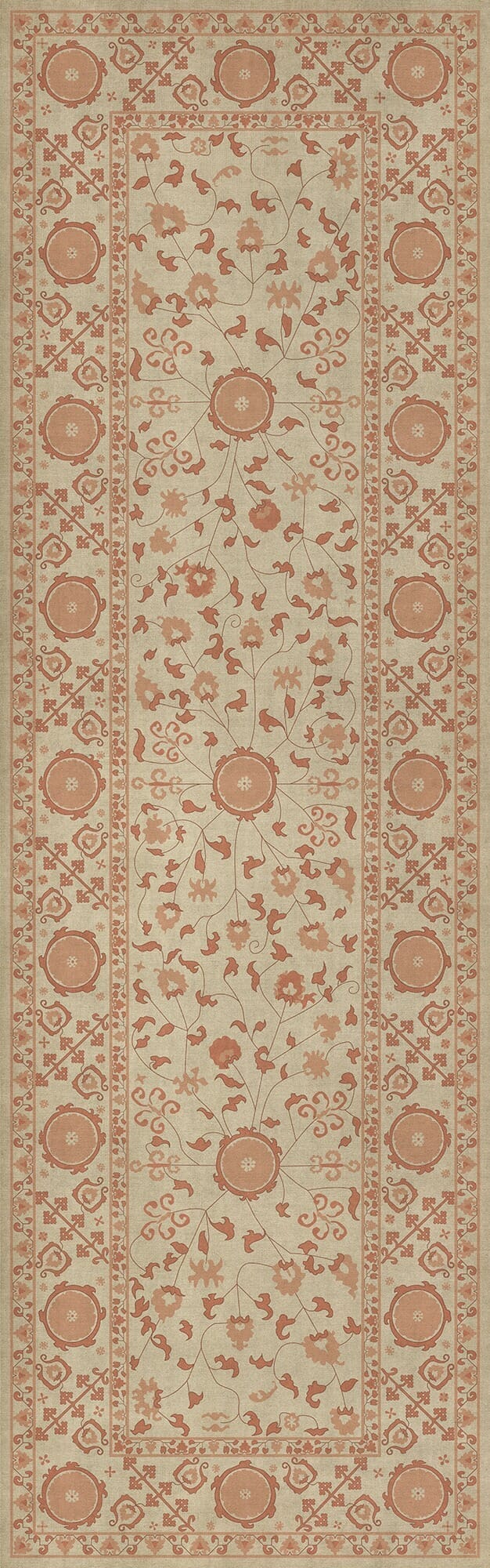 images Krishna Terracotta Vinyl Floor Cloth 36x115