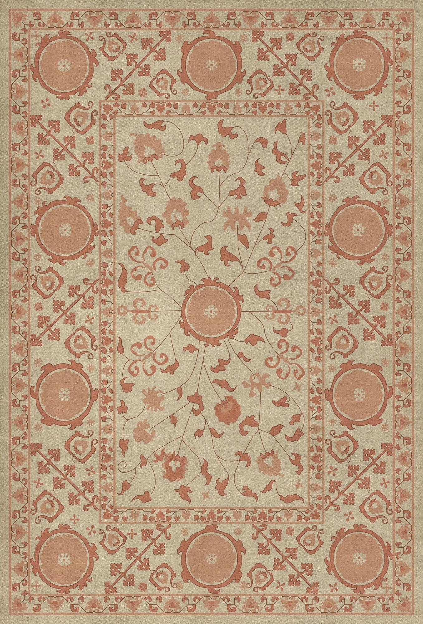 images Krishna Terracotta Vinyl Floor Cloth 38x56