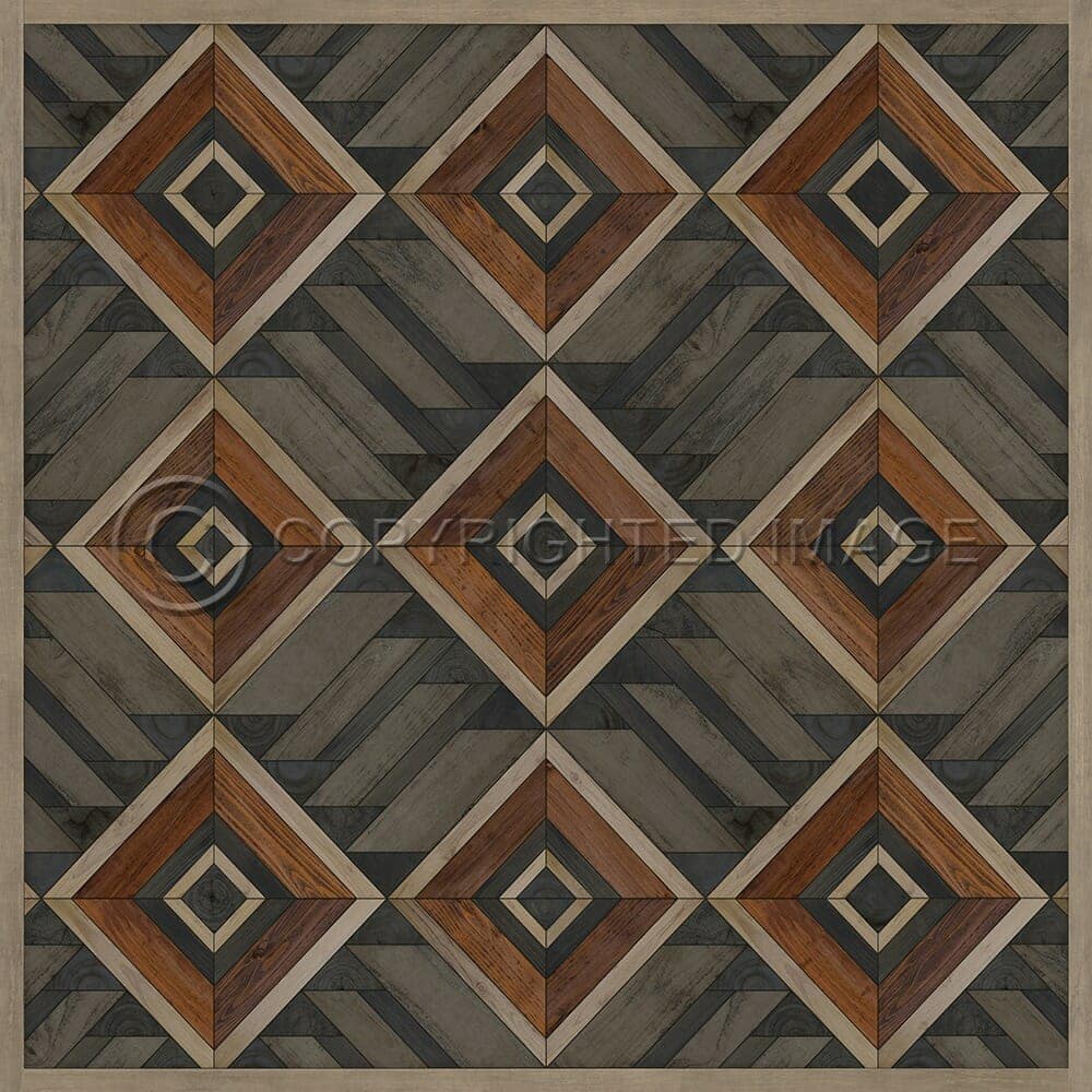 images Mesa Canyon Vinyl Floor Cloth, 60x60, 72x72