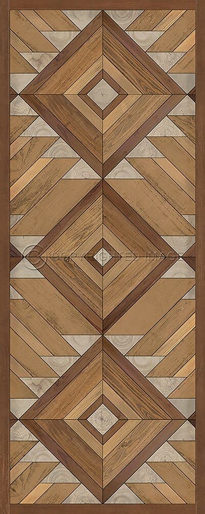 images Mesa Horseshoe Vinyl Floor Cloth 36x90