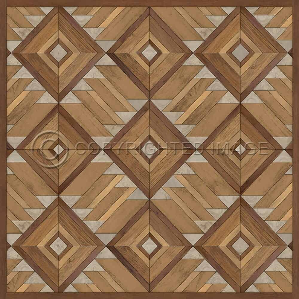 images Mesa Horseshoe Vinyl Floor Cloth 60x60, 72x72