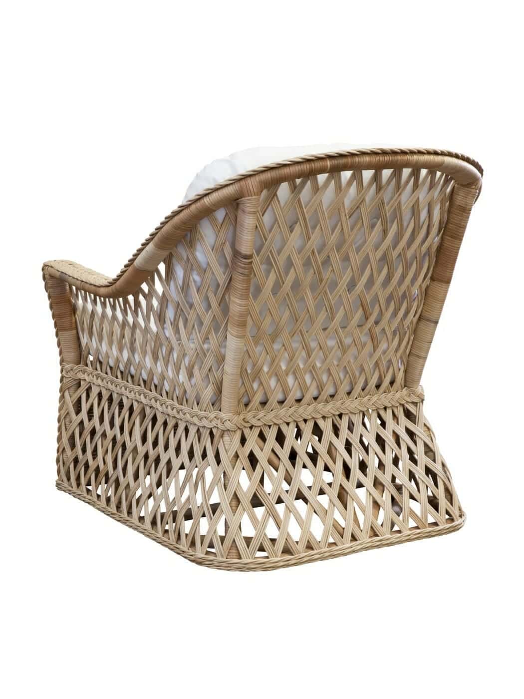 images Naples Wicker Lounge Chair Back