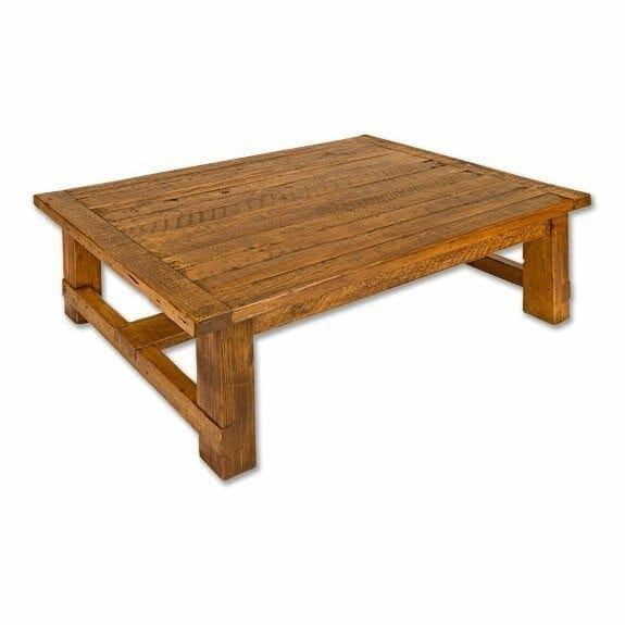 Old Pine Furniture, Old Pine Square Leg Coffee Table, Medium Square, 1 in Thick Top, 2 in Breadboard, Inside Stretcher, Medium Brown Wax, Rough Hewn Wood Old Pine Furniture, Old Pine Square Leg Coffee Table, Medium Square, 1 in Thick Top, 2 in Breadboard, Inside Stretcher, Medium Brown Wax, Rough Hewn Wood