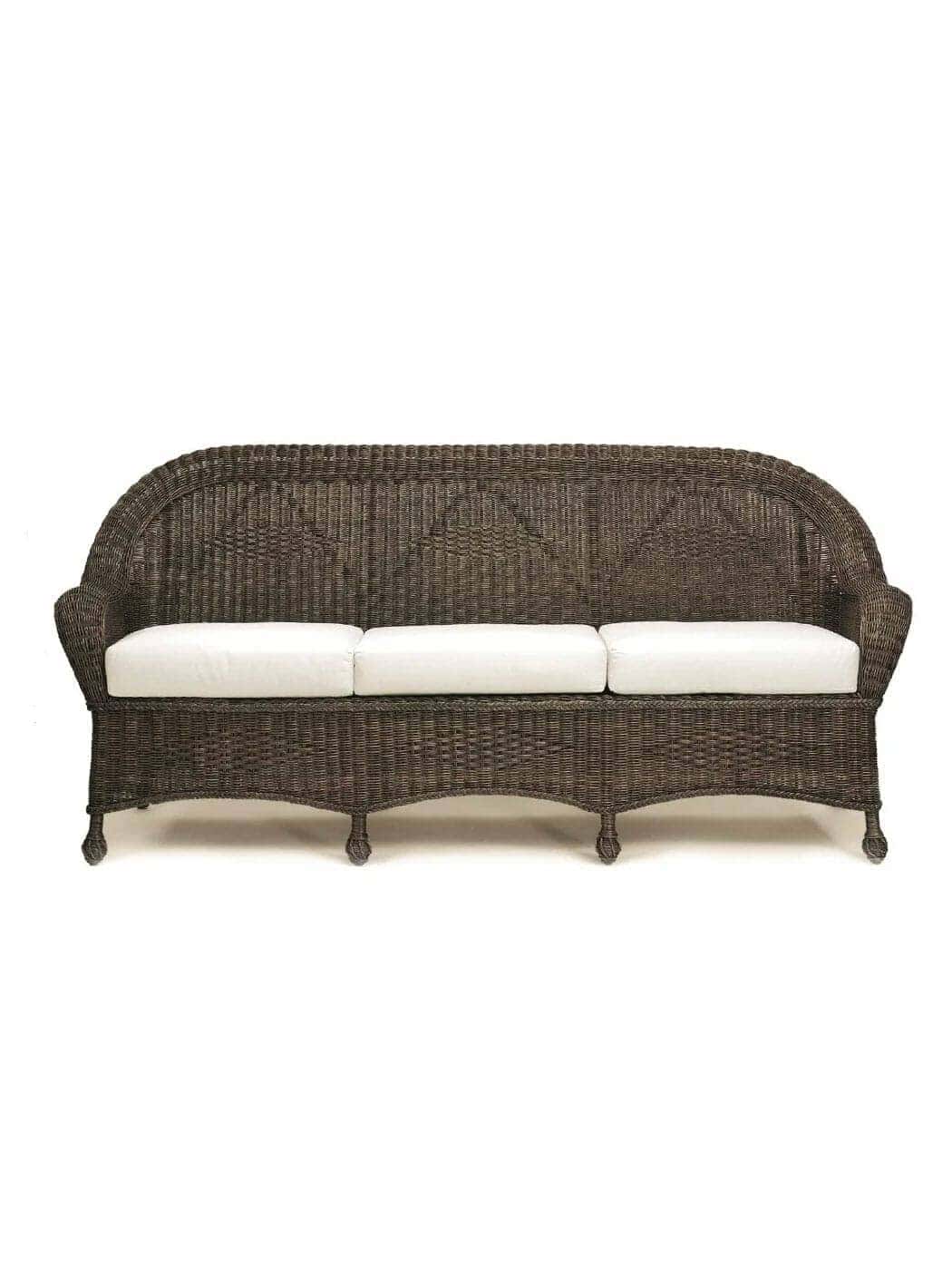 images Outer Banks Wicker Sofa, Acorn
