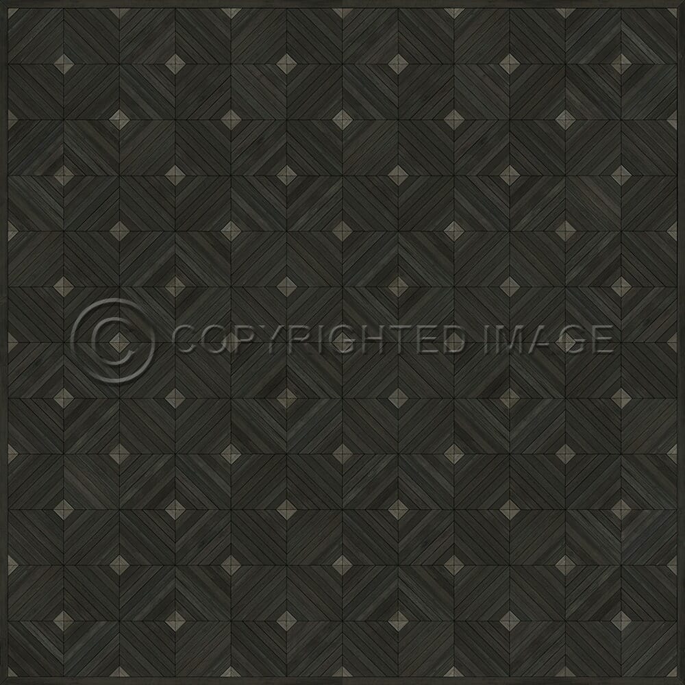 images Parquet Charcoal Parquet Charcoal Vinyl Floor Cloth, 96x96, 120x120