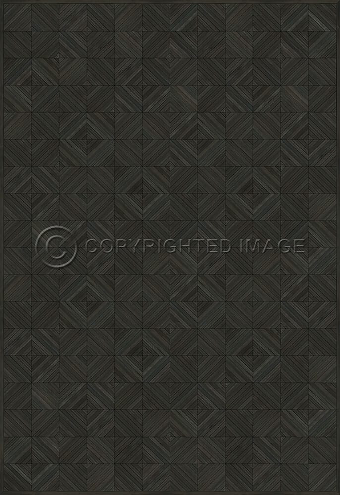 images Parquet Ebony Vinyl Floor Cloth, 96x140, 120x175