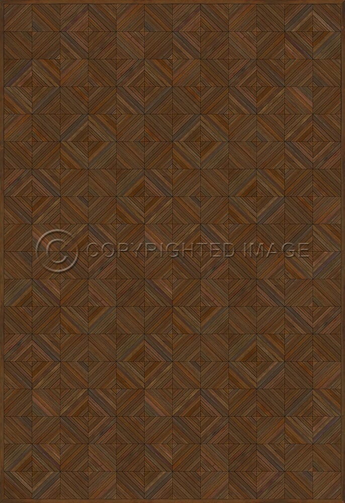 images Parquet Mahogany Vinyl Floor Cloth, 96x140, 120x175