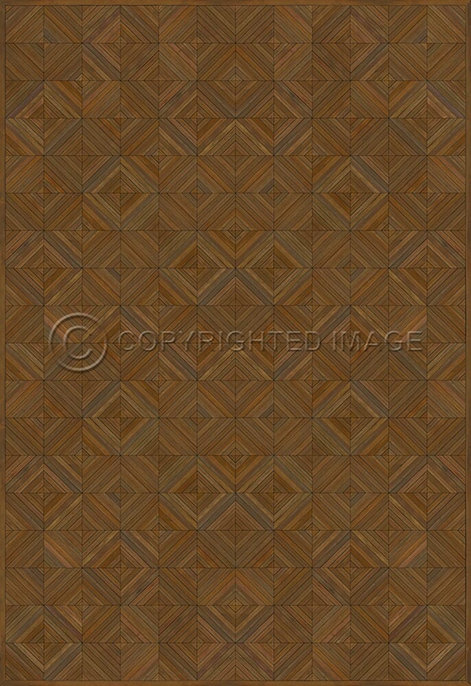 images Parquet Walnut Vinyl Floor Cloth, 96x140, 120x175