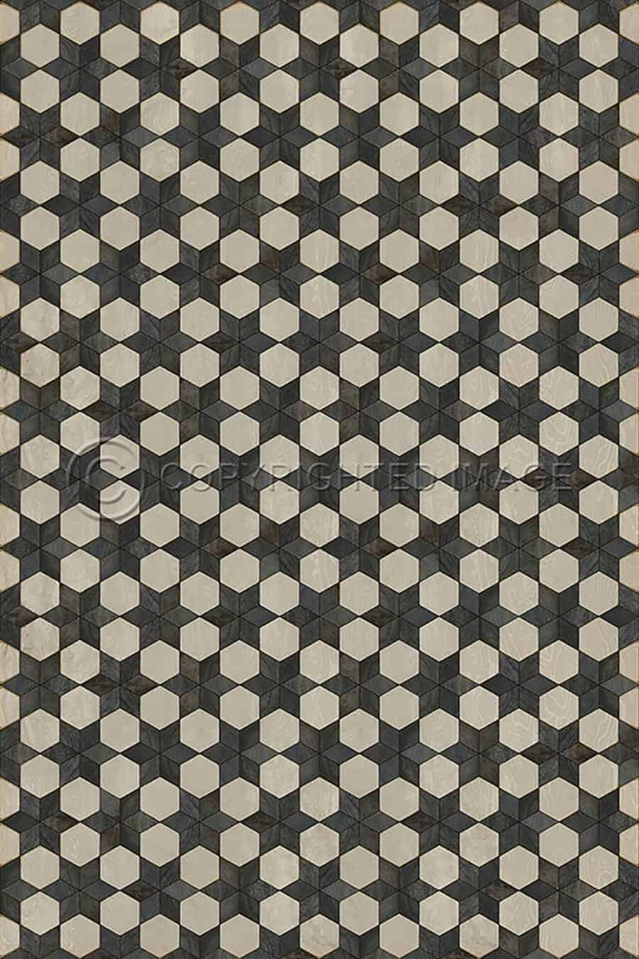 images Piecework Astrid Vinyl Floor Cloth, 120 x 175