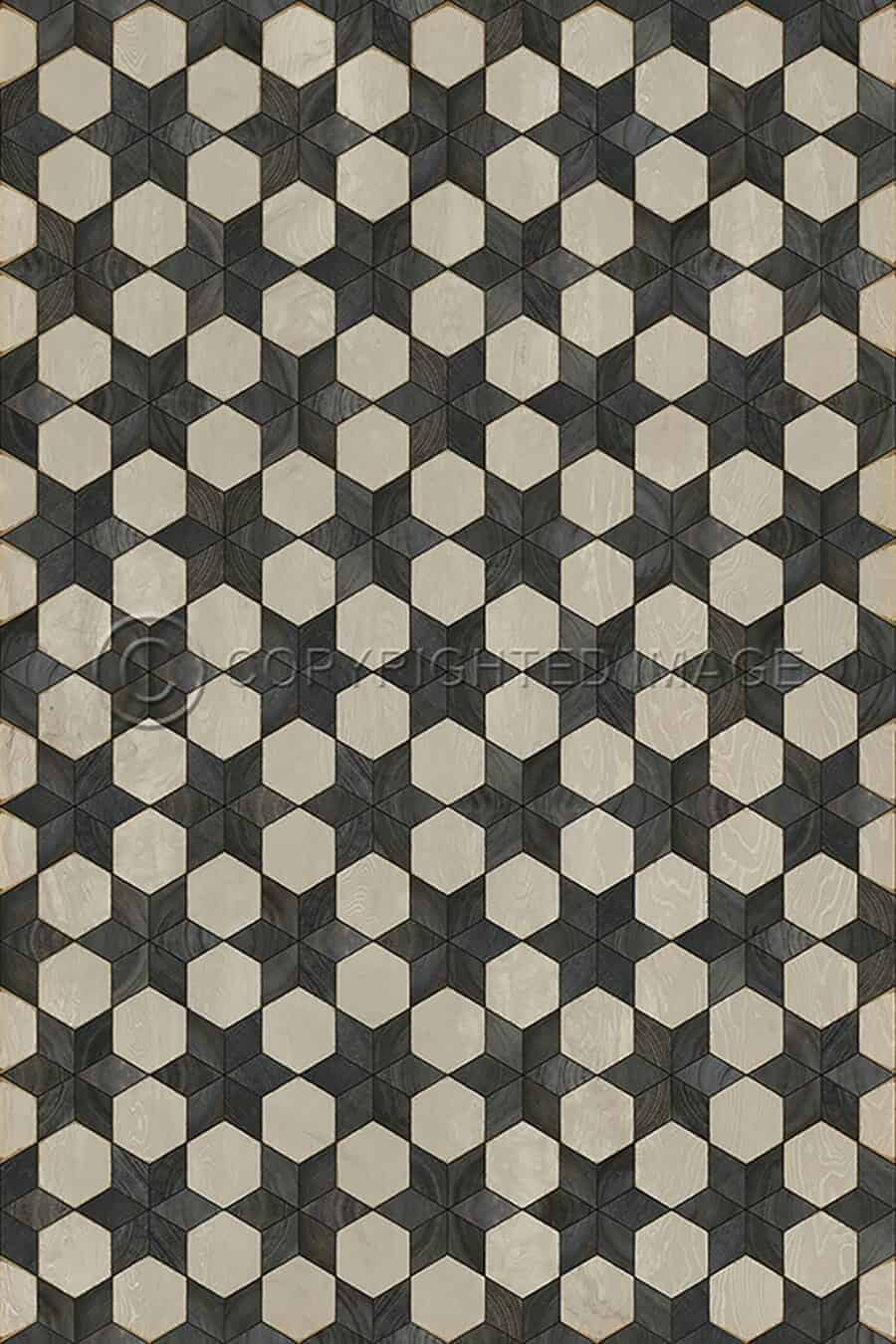 images Piecework Astrid Vinyl Floor Cloth, 70 x 102