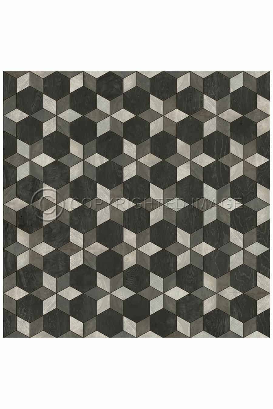 images Piecework Clara Vinyl Floor Cloth, 36 x 36