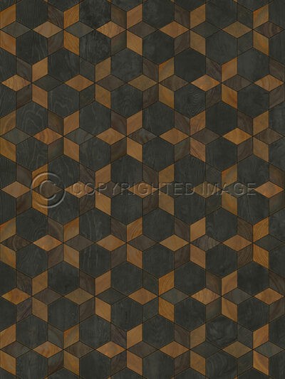 Piecework Gretchen Vinyl Floor Cloth, 20 x 30