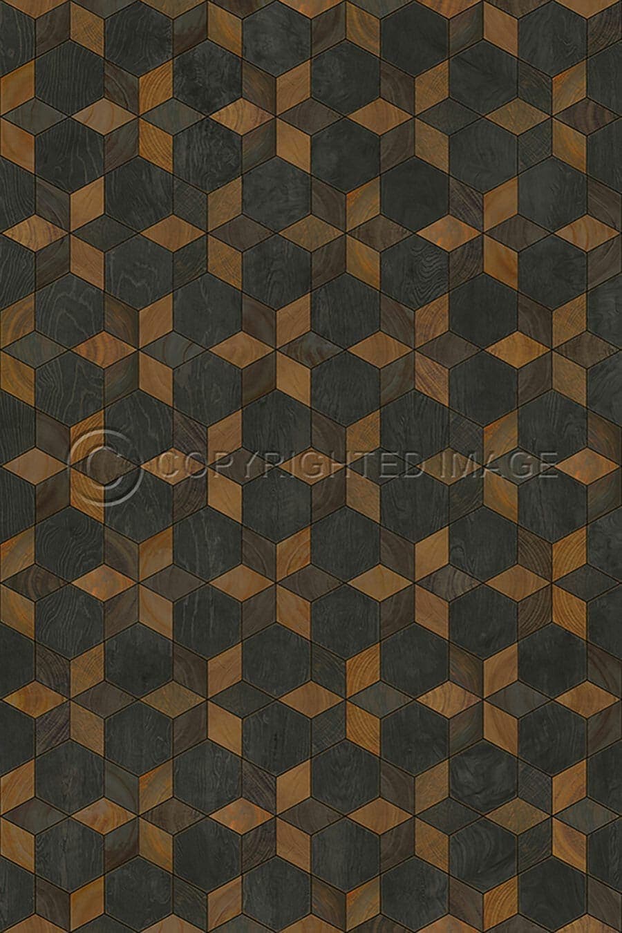 images Piecework Gretchen Vinyl Floor Cloth, 20 x 30