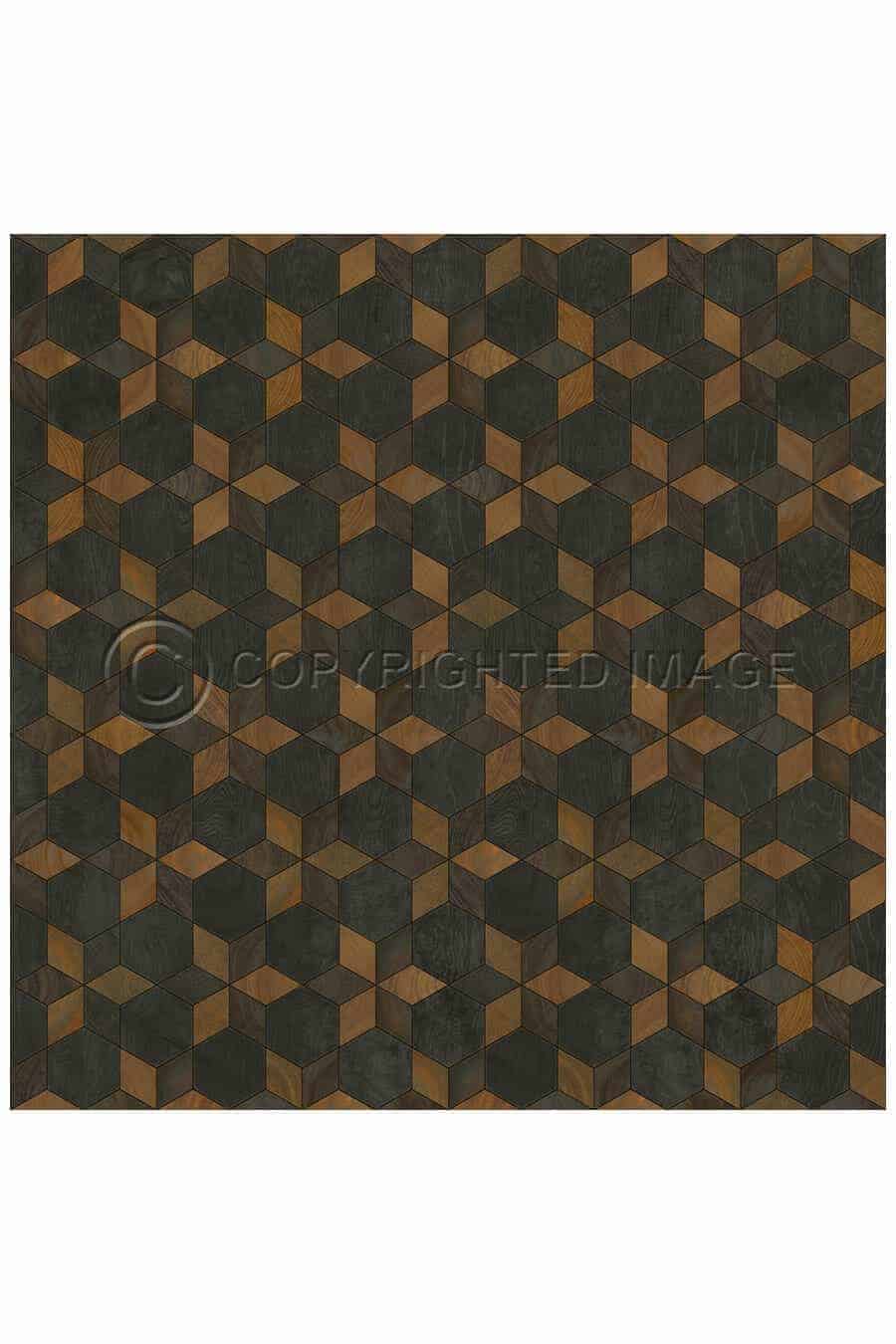 images Piecework Gretchen Vinyl Floor Cloth, 72 x 72