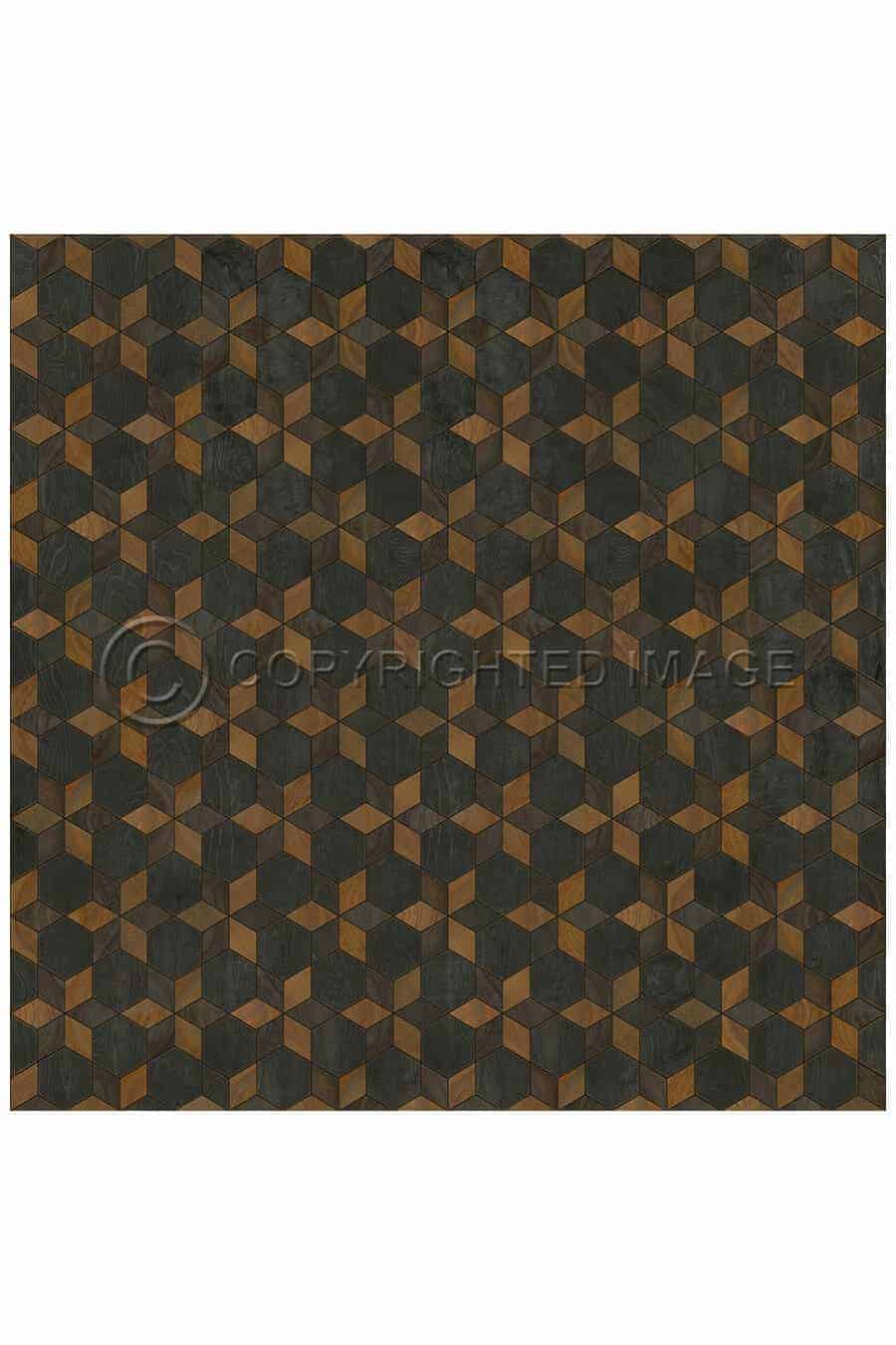 images Piecework Gretchen Vinyl Floor Cloth, 96 x 96