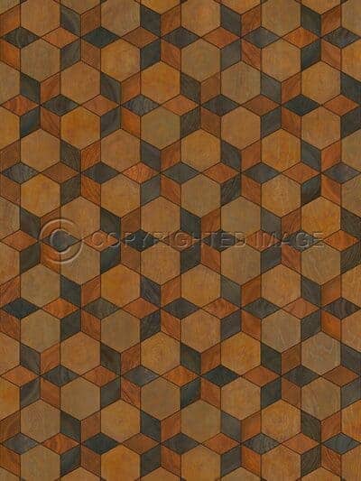 Piecework Johanna Vinyl Floor Cloth, 20 x 30