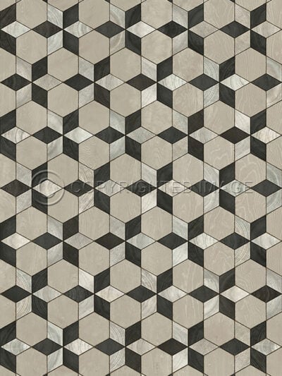 Piecework Katja Vinyl Floor Cloth, 20 x 30