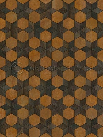 Piecework Kristina Vinyl Floor Cloth, 20 x 30