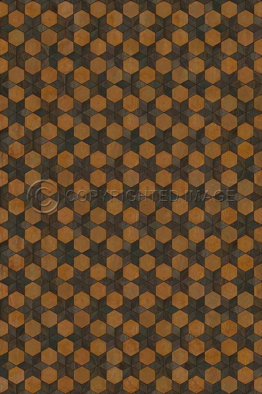 images Piecework Kristina Vinyl Floor Cloth, 96 x 140