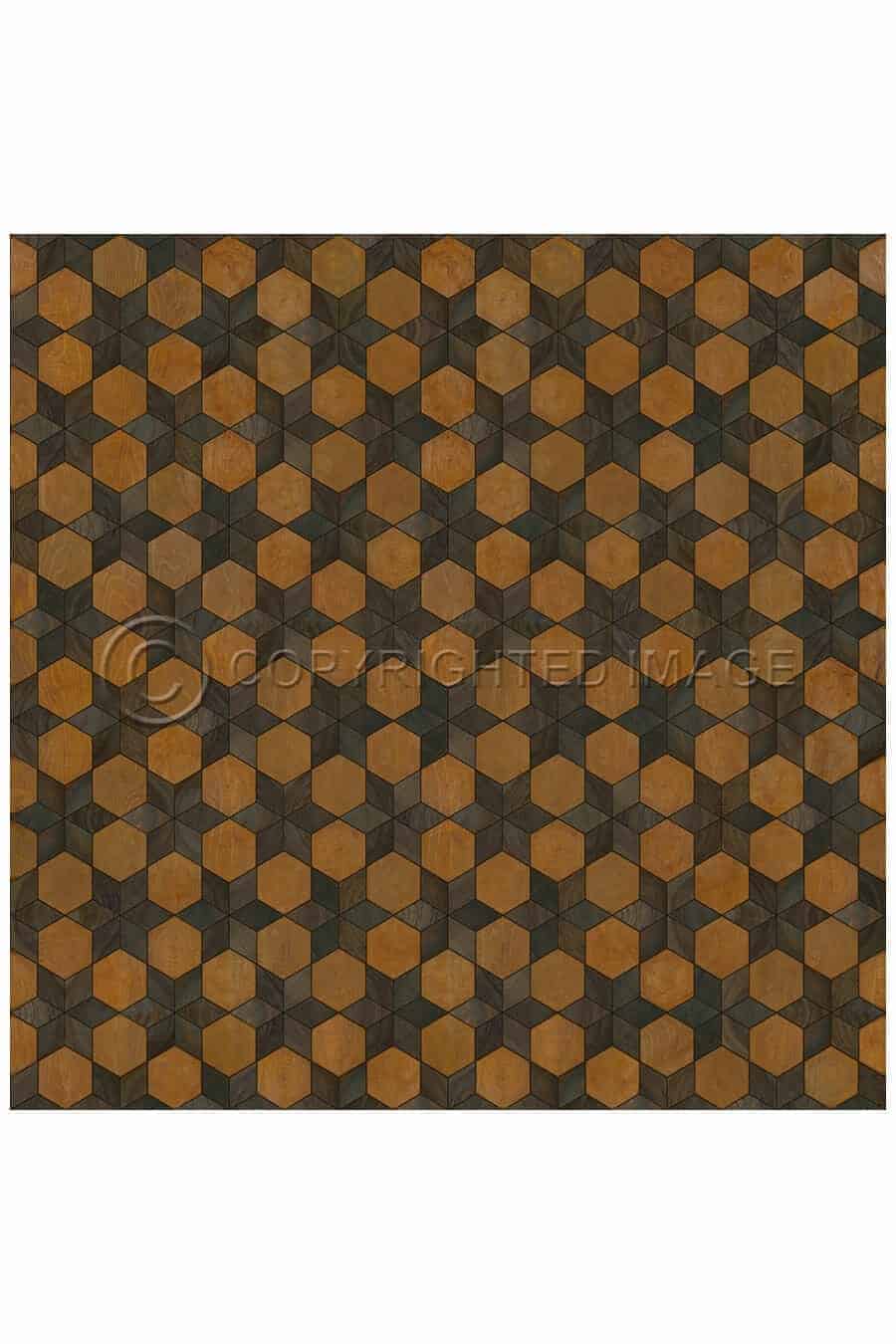 images Piecework Kristina Vinyl Floor Cloth, 96 x 96