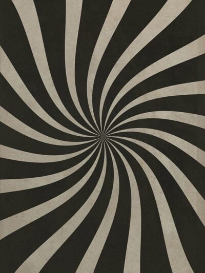 Pinwheel Contrast Vinyl Floor Cloth, 20x30, 38x56, 52x76, 70x102, 96x140, 120x175