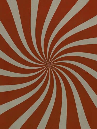 Pinwheel Poppy Vinyl Floor Cloth, 20x30, 38x56, 52x76, 70x102, 96x140, 120x175
