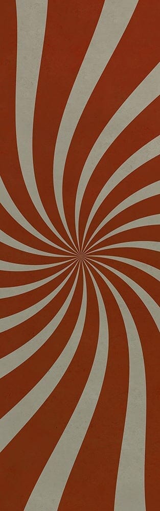 images Pinwheel Poppy Vinyl Floor Cloth, 36x115