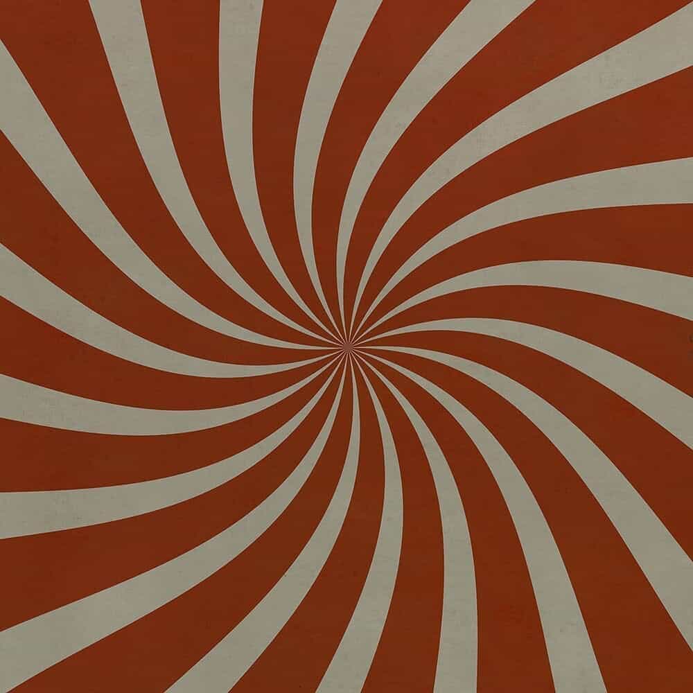 images Pinwheel Poppy Vinyl Floor Cloth, 36x36, 48x48, 60x60, 72x72, 96x96, 120x120
