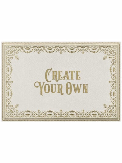 Placard Alabaster Old Vic Vinyl Floor Cloth, Custom Text, 24 x 36