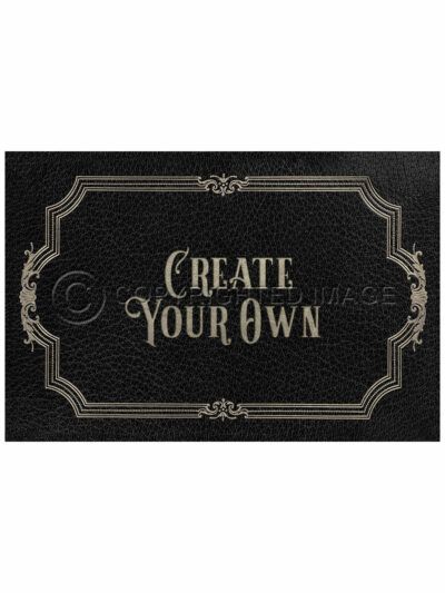 Placard Onyx Barrymore Vinyl Floor Cloth, Custom Text, 24 x 36