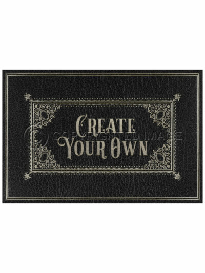 Placard Onyx Hawthorne Vinyl Floor Cloth, Custom Text, 24 x 36