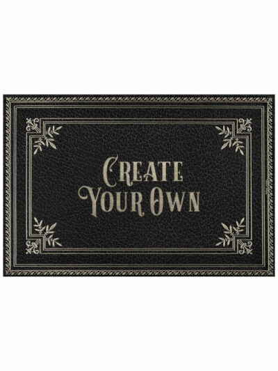 Placard Onyx Napoleon Vinyl Floor Cloth, Custom Text, 24 x 36