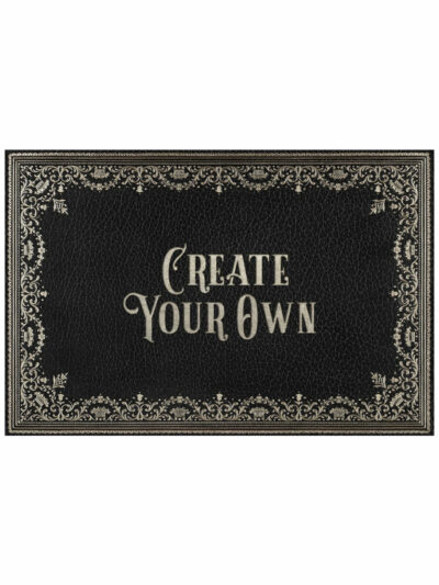 Placard Onyx Old Vic Vinyl Floor Cloth, Custom Text, 24 x 36