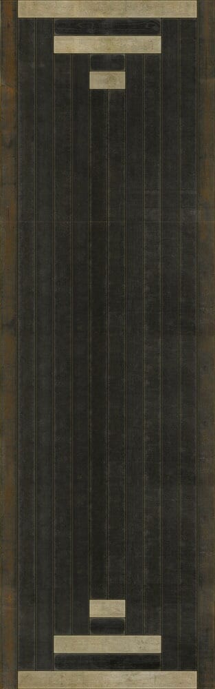 images Pyramid V Vinyl Floor Cloth, 36x115