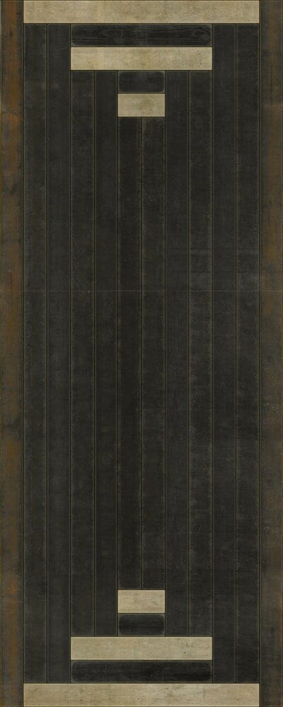 images Pyramid V Vinyl Floor Cloth, 36x90