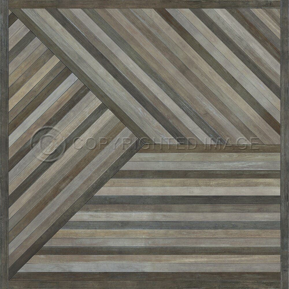 images Sequoia Finch Vinyl Floor Cloth, 96x96, 120x120