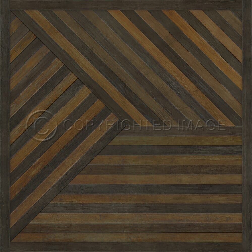 images Sequoia Wren Vinyl Floor Cloth 60x60, 72x72