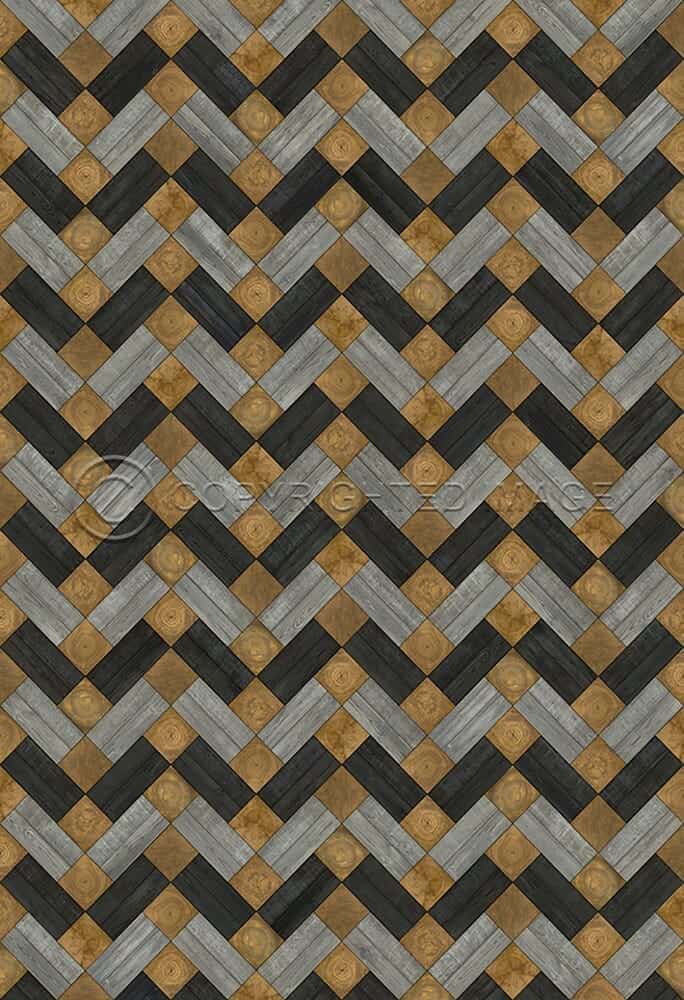 images Steinbeck Stanford Vinyl Floor Cloth, 52x76, 70x102
