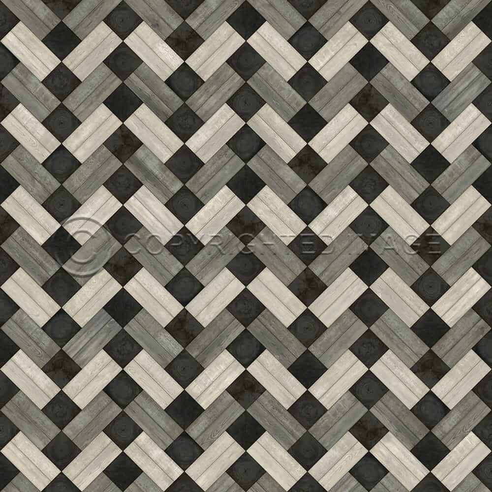images Steinbeck Monochrome Vinyl Floor Cloth, 60x60, 72x72