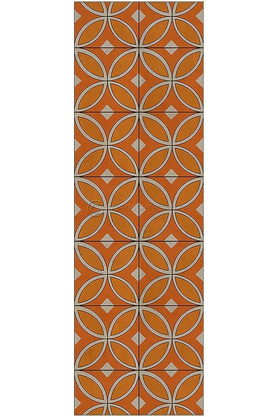 images Tadpole Clementine Vinyl Floor Cloth, 36 x 115 Runner