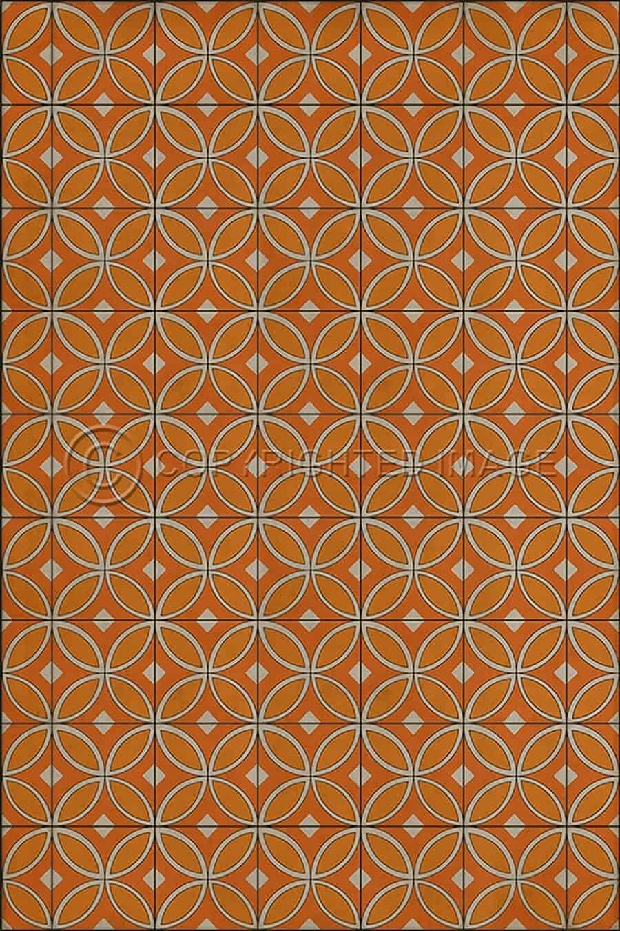 images Tadpole Clementine Vinyl Floor Cloth, 96 x 140, 120 x 175
