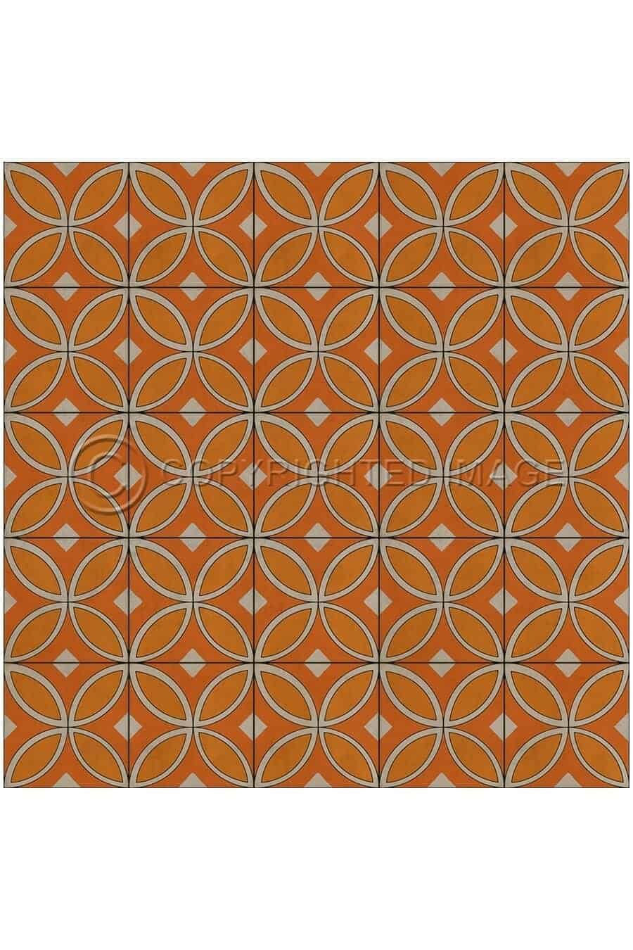 images Tadpole Clementine Vinyl Floor Cloth, 96 x 96, 120 x 120 Square