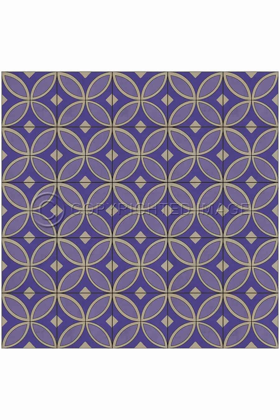 images Tadpole Crocus Vinyl Floor Cloth, 96 x 96, 120 x 120 Square