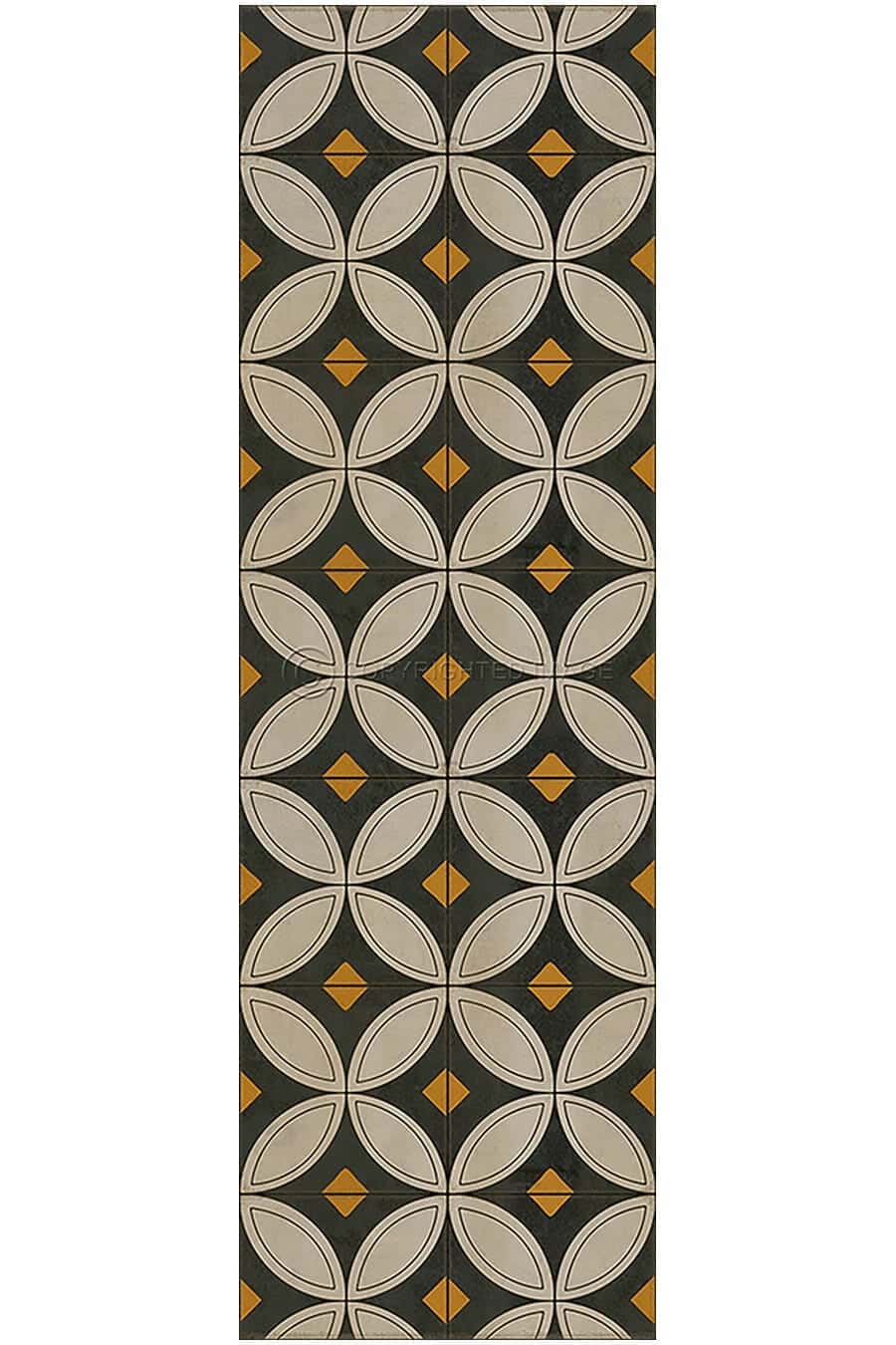images Tadpole Dewdrop Vinyl Floor Cloth, 36 x 115 Runner