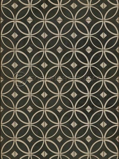 Tadpole Ebony Vinyl Floor Cloth, 20 x 30, 38 x 56, 52 x 76, 70 x 102