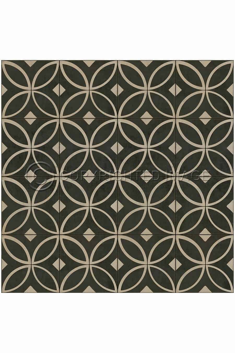 images Tadpole Ebony Vinyl Floor Cloth, 36 x 36, 48 x 48, 60 x 60, 72 x 72 Square