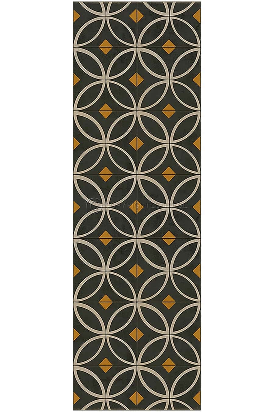 images Tadpole Jonquil Vinyl Floor Cloth, 36 x 115 Runner